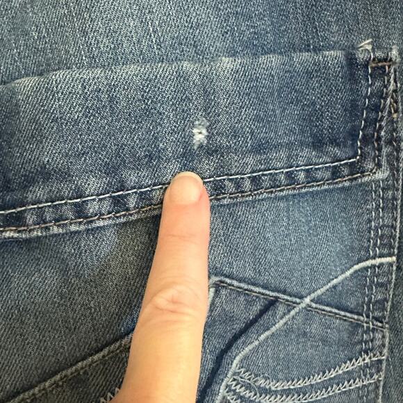 Vintage by Route 66 Slightly Distressed Wide Leg Jeans Size 32x30 - Picture 9 of 9